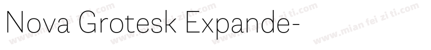 Nova Grotesk Expande字体转换